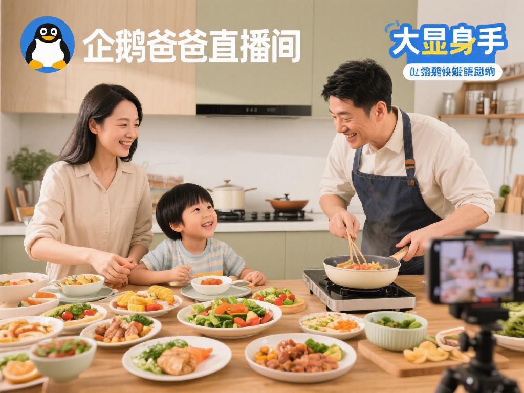 周末厨师上线 五分钟给娃做一顿大餐!爸爸下厨 企鹅爸爸直播间